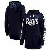Women Tampa Bay Rays G III 4Her by Carl Banks Extra Innings Pullover Hoodie Navy,baseball caps,new era cap wholesale,wholesale hats